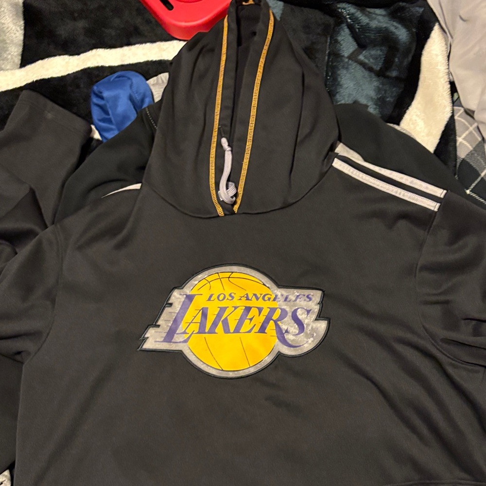 Adidas Black and Gold Hoodie